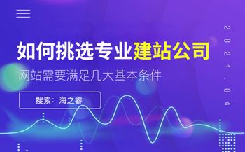 如何挑選專(zhuān)業(yè)網(wǎng)站建設(shè)公司?