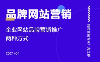 企業(yè)網(wǎng)站品牌營(yíng)銷(xiāo)推廣的兩種方式